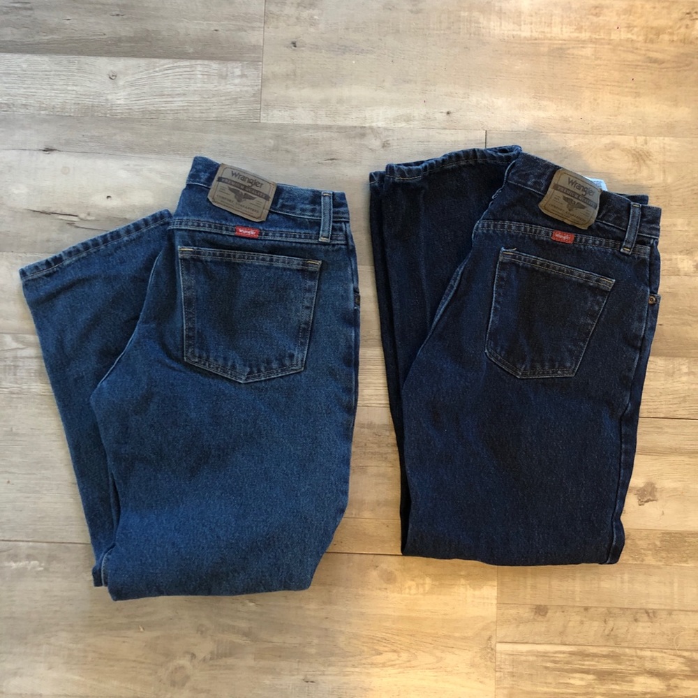TWO pair men’s wrangler jeans 32x30